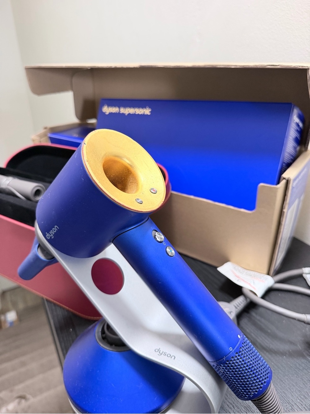 Dyson Supersonic Hair Dryer – Blue with Gold Accents
